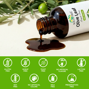SOLOTREE Suplemen Cair Daun Zaitun Organik Tincture Pendukung Kekebalan Tubuh Ekstrak Daun Zaitun Alami Liar Vegan - Product Image 5
