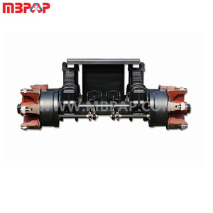 2*16 t L1 marca habló rueda tándem araña del <span class=keywords><strong>eje</strong></span> de BOGIE AOTONG HJ BPW tipo SUPER 35 t remolque BOGIEE BOOGIE - Product Image 1