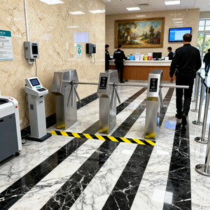 Système de contrôle d'accès par billet, RFID, reconnaissance faciale, portique tripode de sécurité à trois rouleaux pour Salle de sport/Communauté/Station de métro/Parc/Stade - Product Image 4