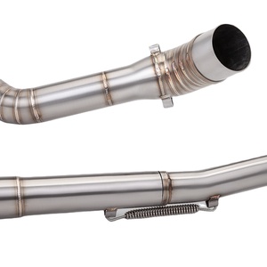 MGOD Nuevo Sistema de Escape Completo para Motocicleta Suzuki GSX-R150 GSXR 125 GSXR 150, Silenciador y Tubo Frontal de Carbono P113 - Product Image 3