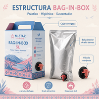 Emballage personnalisé en Bag-in-Box avec valve de distribution pour eau, jus, huile de cuisson – Vente en gros, directement de l'usine