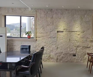 Panel Batu Marmer Batu Kapur Beige Alami dengan Belahan Alami untuk Dinding Fasad, Pelapis Dinding, dan Panel Besar - Product Image 2