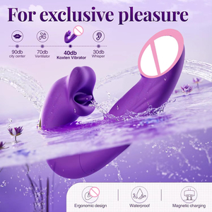 Vibrador de Punto G para Mujeres, Placer Intenso, Estimulador de Clítoris con Succión y Lamido, Vibrador Bucal, Dildo, Tapón Anal, Juguetes Sexuales para Mujeres - Product Image 5