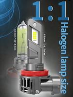 Phares LED de voiture SunRise E4X 9005 12V 52W 5000LM 6500K IP67 Étanche avec ventilateur de refroidissement Canbus Plug and Play Adaptation universelle