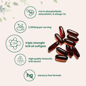 Cápsulas Blandas de Aceite de Krill con Astaxantina de 12 mg para Blanqueamiento de la Piel, Suplementos Naturales de Astaxantina de 24 mg - Product Image 4