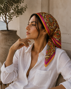 Daily Wear Reversible Pattern Women <b>Silk</b> <b>Scarf</b> Adult European American Digital Print <b>Square</b> Fashion Breathable All Seasons - Product Image 4