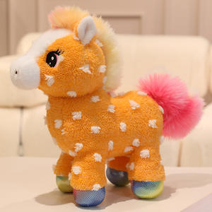Jouets en peluche cheval arc-en-ciel soleil Jouets en peluche simulés Souvenirs de <span class=keywords><strong>zoo</strong></span> pour enfants Jouets en peluche Animaux en peluche Cadeau de Noël - Product Image 2