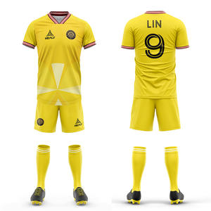 Ensemble de maillots d'entraînement de football américain à manches courtes pour hommes, personnalisable en gros avec nom d'équipe et logo, séchage rapide - Product Image 4