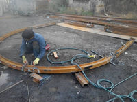 Support de toit minier en acier en U, poutre en U, support de tunnel en acier en forme de U, cadre en acier en U, support en acier en U