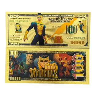 Billet de banque INVINCIBLE Amérique 2026 plaqué or 24 carats pour cadeaux - Product Image 1
