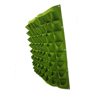 Kit de pots de fleurs suspendus muraux verticaux à 56 poches, nouveau modèle en pierre rectangulaire pour jardinage extérieur, arrosage des <span class=keywords><strong>plantes</strong></span> - Product Image 5