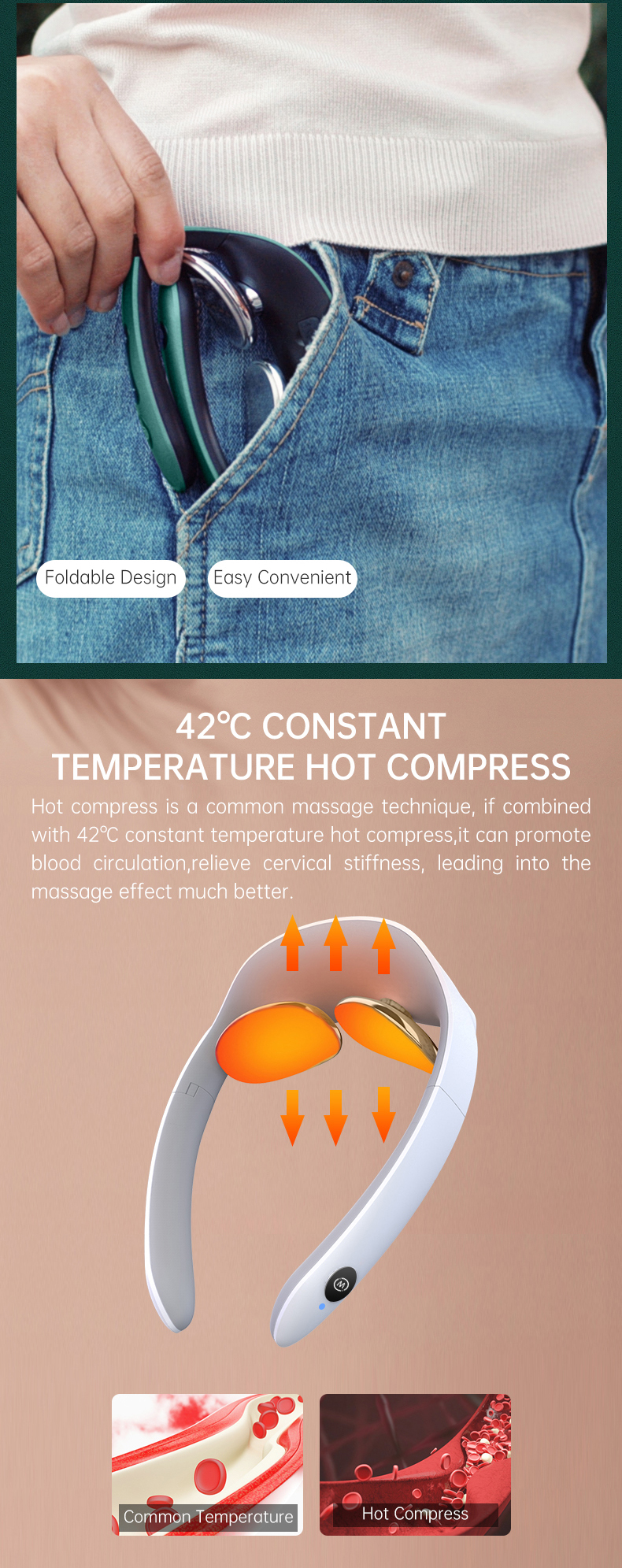 Smart Heat Health Care Spin Car Usb Charging Infrared Cervical Shoulder Electric Air Full Neck Pillow Shiatsu Machine Massager