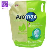 Pochette pour liquide avec bec verseur logo personnalisé sac en plastique emballage de détergent à lessive poche pour détergent à lessive avec pochettes avec buse