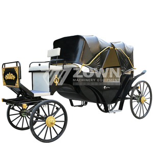 Charrette de tourisme vintage pour extérieur, chariot à chevaux européen, calèche de mariage électrique - Product Image 1