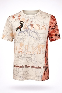 Camiseta de manga corta y cuello redondo con sublimación. hecho de malla cuadrada de poliéster de 145-150 g/m² - Product Image 2