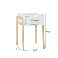 Meubles de salon nordiques simples, table basse en bambou avec tiroir