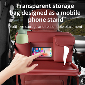 Support de fixation pour dossier de siège auto, Organisateur de voiture pour <span class=keywords><strong>enfants</strong></span>, Boîte à mouchoirs, Tablette pliable arrière - Product Image 4