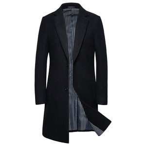 Autunno e inverno nuovo cappotto di lana da <span class=keywords><strong>uomo</strong></span> di vendita caldo lungo <span class=keywords><strong>Trench</strong></span> maschile all'ingrosso - Product Image 2