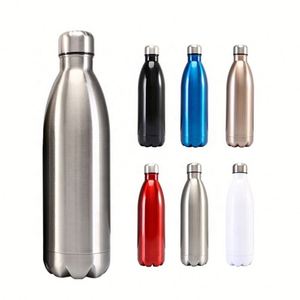 Bouteille d'eau isotherme en acier inoxydable à double paroi sans BPA, forme cola, 500 ml/750 ml/1000 ml, vente en gros - Product Image 1