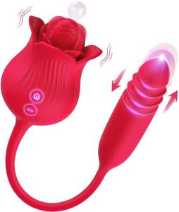 Consolador vibrador para mujeres juguetes sexuales consoladores pareja lesbiana juguete Womanclitoral lengua con 10 velocidades Modesg-Spot Rose pezón masajeador - Product Image 1