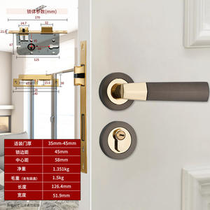 Palanca DE SEGURIDAD DE LUJO moderna de lujo, juegos de cerraduras para puertas, perillas doradas, plateadas, Zinc, gris, negro, manija de mortaja, accesorios de ventana para - Product Image 5