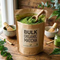 Poudre de thé vert matcha biologique chinois de qualité cérémoniale supérieure, pure origine, matcha moulu pour la santé