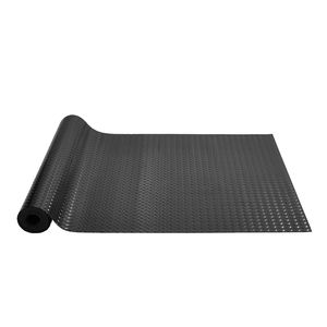 Alfombrillas negras de PVC para suelo de garaje de 2,5mm de espesor, 2 rollos, alfombrillas de coche de 17x3,6 pies para debajo del vehículo para garajes - Product Image 1