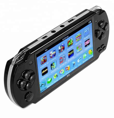 Chinese manufacturer directly sale x6 portable game console with 8GB memory built-in 10000 games