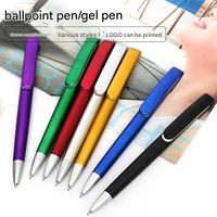 Pulpen Gel 0.5mm Retractable Plastik Logo Custom Iklan Bisnis Hemat Biaya