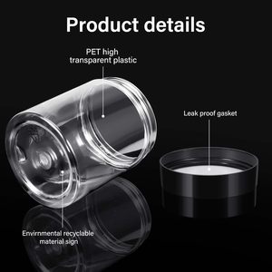Most Popular 1oz 2oz 3oz 4oz 8oz clear Round Pet Plastic Jar, Food Grade Plastic <b>Container</b> - Product Image 3