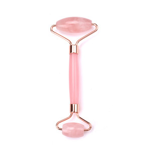 Al por mayor venta caliente hecho a mano puro médico Rosa facial jade rodillo natural - Product Image 4