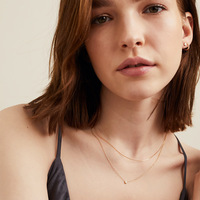 Flyskye — collier en diamant en argent sterling 925 pour femmes, bijoux tendance, en plaqué or 18 carats,
