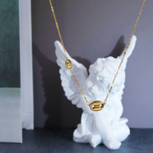 Collar de Cadena de Nariz de Cerdo de Acero Inoxidable 316 Resistente al Agua y al Deslustre, Chapado en Oro de 14k y 18k, Joyería de Moda para Mujer - Product Image 5