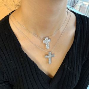 Dylam Hottest Collection 925 Silver Diamond 5a Accent <b>Cross</b> Pendant Necklace Vintage Style Pendant Jewelry Necklace - Product Image 4