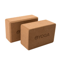SHENGDE recycler en bois écologique Pilates gros bloc de Yoga en liège avec Logo personnalisé brique de Yoga