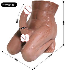 Neues festes Halbkörper-Big-Butt-Masturbation spielzeug für Frauen mit dickem und langem realistischem Touch-<span class=keywords><strong>Penis</strong></span> für Frauen - Product Image 5