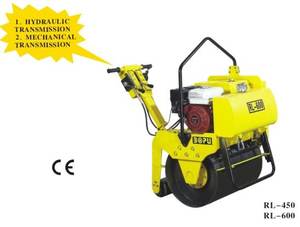 1 Tonne 300kg 15kN Benzinmotor begehbare Asphalt-Straßen walzen maschine Einzel trommel Mini-Vibrations verdichter Statische Walze - Product Image 2