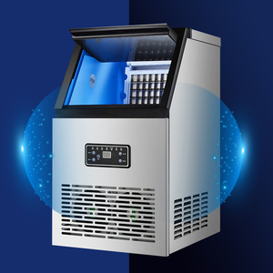 <b>Ice</b> Cube Maker Automatic Stainless Steel 60kg <b>Home</b> Commercial Block <b>Ice</b> Making <b>Machine</b> for Business Food Truck Coffee Shop - Product Image 3