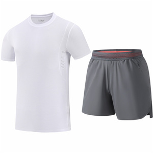 Ensembles de T-shirts d'été à manches courtes à <span class=keywords><strong>prix</strong></span> raisonnables, Traje Manga Corta, <span class=keywords><strong>grande</strong></span> taille, ensembles de T-shirts de sport décontractés pour hommes - Product Image 3