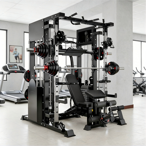APEXHQ prend en charge la personnalisation : Machine Smith, Cage de musculation avec système de tirage LAT, Rack de squat tout-en-un - Product Image 1