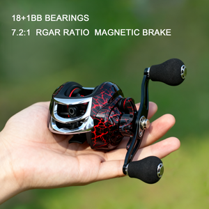 Carrete de Pesca KEKAXI 18+1BB de Alta Velocidad con Bobina de Metal para Lanzamiento Largo, Pesca en Agua Salada y Carpas - Product Image 3