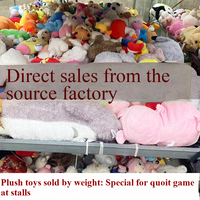 Lot en gros de peluches mélangées, rembourrées en coton Cellucotton, 31-50 cm, assortiment pour machines à griffes et événements de carnaval