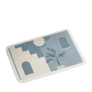 New Fast delivery luxury bath mat flower bath mat microfibre bath mat