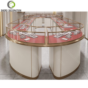 Vitrina Moderna para Joyería, Diseño de Muebles para Tienda de Joyería, Mostrador de Vidrio con Iluminación LED para Tienda de Joyería - Product Image 6