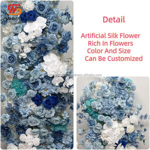 ซุ้มแต่งงานดอกไม้ประดิษฐ์เนื้อผ้าไหมเรียบหรู ขนาด 1.8-2.4 ม. ปรับแต่งรูปทรงและสีได้ ขาว ฟ้า ชมพู - Product Image 2