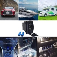 Chargeur rapide universel 5V 3.1A double prise USB 12V pour voiture, bus, bateau, camion