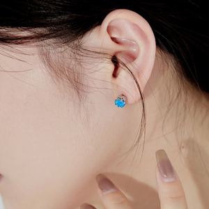 Dylam Top End Daily Jewelry Accessories S925 <b>Silver</b> Diamond Gemstone 5A Cubic Zirconia <b>Crown</b> Shape Synthetic Opal Stud Earrings - Product Image 3