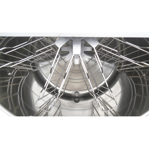 Witbee Equipement d'apiculture Centrifugeuse à miel en acier inoxydable 8 cadres Extracteur manuel de miel avec engrenage et moteur - Product Image 4