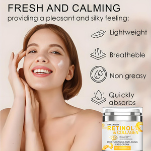 <span class=keywords><strong>Crema</strong></span> facial de retinol para la cara, <span class=keywords><strong>crema</strong></span> antiarrugas antienvejecimiento para el <span class=keywords><strong>cuello</strong></span> con colágeno, ácido hialurónico, hidratante de día y noche para hombres y mujeres - Product Image 2
