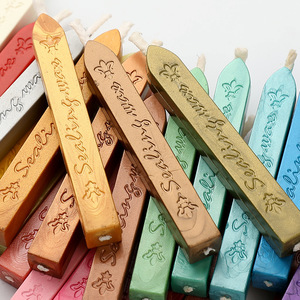 Antique Vintage <strong>Wax</strong> Seal Stamp <strong>Sticks</strong> with Cotton Wick Retro <strong>Sealing</strong> <strong>Wax</strong> for Stamp Collection - Product Image 6